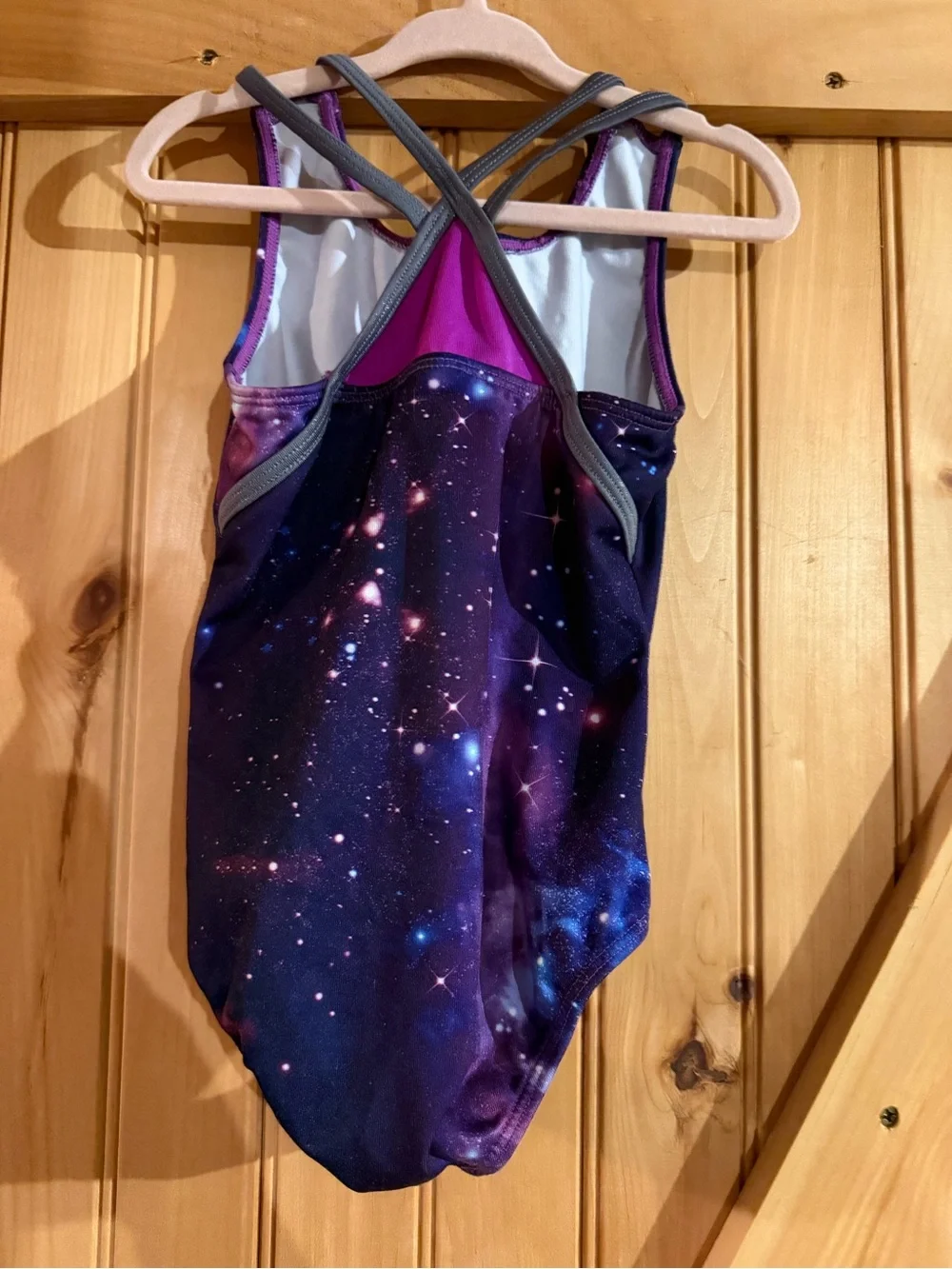 Justice Girls Assorted Swim Leotards & Active Tops - Purple, Pink, Teal, Black